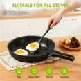 thumbnail image 3 of Furnibear 20pcs Pots and Pans Set Nonstick, Kitchen Ceramic Cookware Set for RV and Camping, with Pots Protectors and Cooking Utensils, Black, 3 of 9