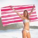 thumbnail image 4 of Fiudx Toalla de Playa Extragrande, Poliéster Suave, Diseño de Rayas Vibrantes, Secado Rápido, Ideal para Viajes, Camping y Piscina, para Adultos, 150 X 70 Cm., 4 of 6