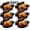 6pcs 13inch black, variant on 13 inch Black Enamel Carbon Steel Roaster Pan with Lid, Oval Roaster 6-Piece Set, Nonstick Turkey Roaster for Chicken Meat Vegetables, Even Heat Distribution, Dishwasher Safe