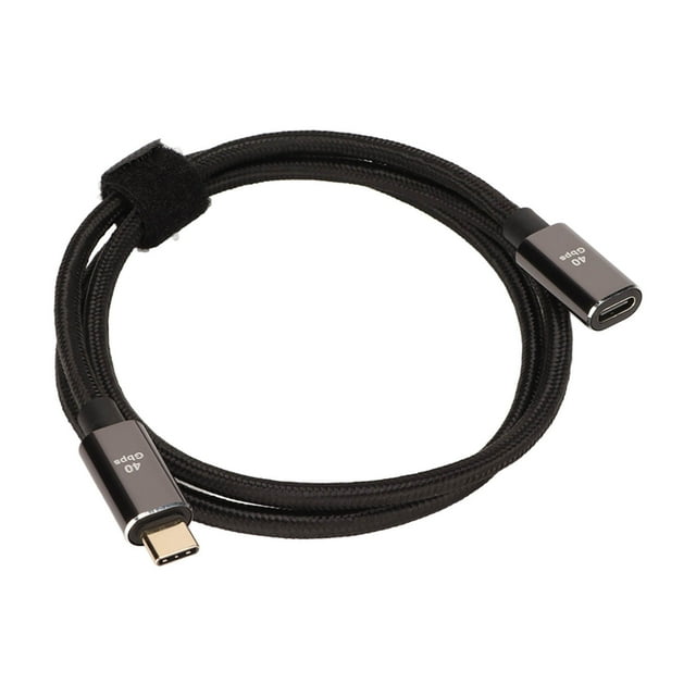 Cable de Extensión Tipo C, Transmisio de Alta Velocidad para el Rembo de Rayo 4 Alambre de Tejido de Nylon USB C al Cable USB C para la Compuficador de Escritorio