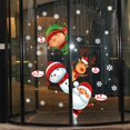 thumbnail image 4 of Christmas Window Clings, Holiday Snowflake Sticker Decorations Santa Claus Reindeer Xmas Decals for Party, 4 of 7