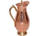thumbnail image 5 of SAI DECORATIVE Pure Copper Royal Jug Water Pitcher Copper Hammered Drinkwater Jug for Ayurveda Healing Capacity 2 litter (1Jug & 2glass), 5 of 5