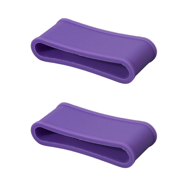 Visland 2 Pcs Pickleball Paddle Grip Band Elastic Badminton Table Tennis Racket Overgrip Handle Silicone Anti-slip Ring Pickleball Accessories