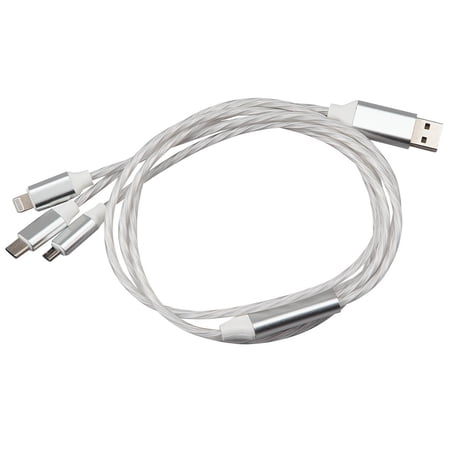 3-In-1 Color-Changing USB Charging Cable