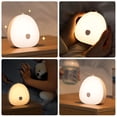 thumbnail image 3 of Lámpara de noche rosa para niños, LED recargable por USB-C, luz nocturna pequeña con control táctil RGB, regulable., 3 of 5