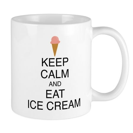 

CafePress - Keep Calm And Eat Ice Cream - Ceramic Coffee Tea Novelty Mug Cup 11 oz