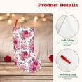 thumbnail image 4 of Uemuo Peonies And Roses Print Christmas Stockings, 18inch Xmas Hanging Stocking Decorations for Christmas Party Family Decor, 4 of 7