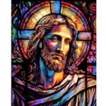 thumbnail image 1 of K1686 Lleno Diamantes Pintura Vidrio Jesús Personaje Serie Diamante Resina 40*50CM, 1 of 9