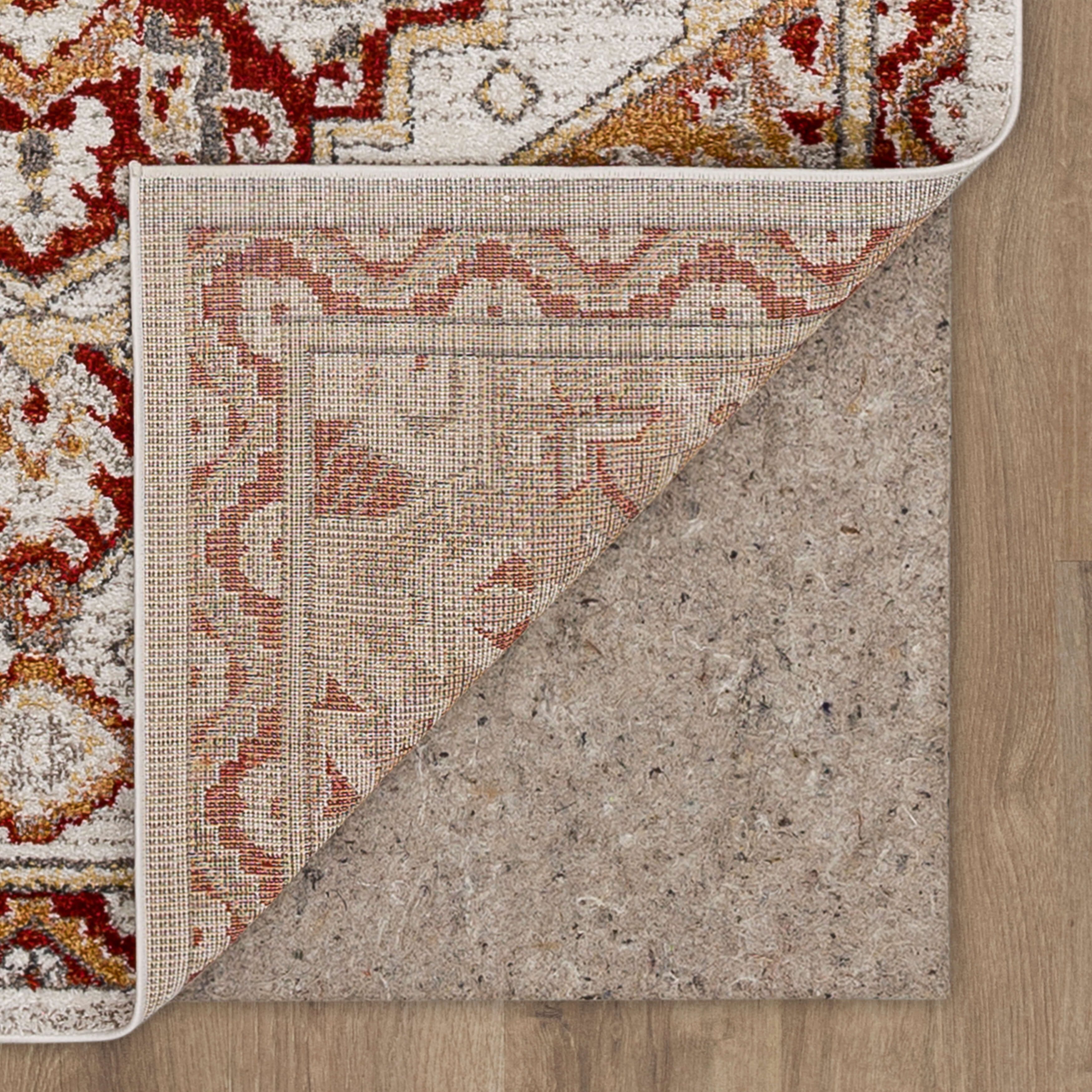 Mohawk Home Huffman Indoor Ornamental Area Rug, Gold, 6' x 9'