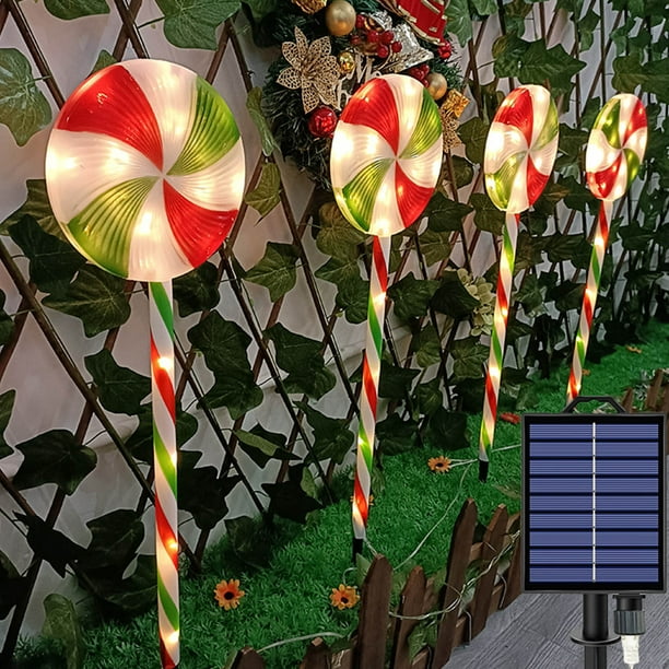 WREESH Lumières solaires de jardin, lumières décoratives chaudes solaires  extérieures, lumières solaires améliorées 2pcs décoration extérieure de lumières  solaires, décorations de cour de jardin de vent 
