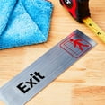 thumbnail image 3 of (4 pack) Pen+Gear Silver Mylar EXIT Sign, 2x8 inch - Ideal for Office & Public Spaces, Easy-Clean Adhesive, 3 of 8
