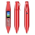 thumbnail image 1 of AK007 Pen Mini CellPhone 0.96" Tiny Screen GSM Dual SIM Camera Flashlight Bluetooth Dialer Mobile Phones with Recording Pen, 1 of 22