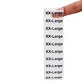 thumbnail image 4 of Clear XX-Large Clothing Size Strip Stickers | 1.25 x 5" Inches Wide | 125 Pack, 4 of 4
