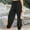 Black, variant on Kmdttou Women Solid Color Office Casual Office Comfortable High Waisted Leggings Long Pants