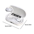 thumbnail image 3 of Earbuds Wireless, Hwkond Wireless Ear Mounted Bluetooth Earphones No In Ear Sound Leakage Stereoscopic Sound Quality Advanced Sports Earphones, White, Up to 60% Off, 3 of 6