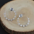 thumbnail image 2 of 1.2 TCW Solid 18 Kt White Gold Baguette SI Clarity HI Color Diamond Fine Earrings, 2 of 4