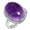 Amethyst, variant on Natural Shiva Eye Ring 925 Sterling Silver Handmade Jewelry