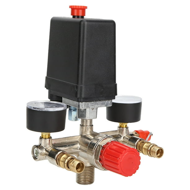 Válvula reguladora de presión conjunto de válvula interruptor regulador accesorios para compresores de aire Conjunto de válvula reguladora de presión soporte de interruptor ANGGREK Otros