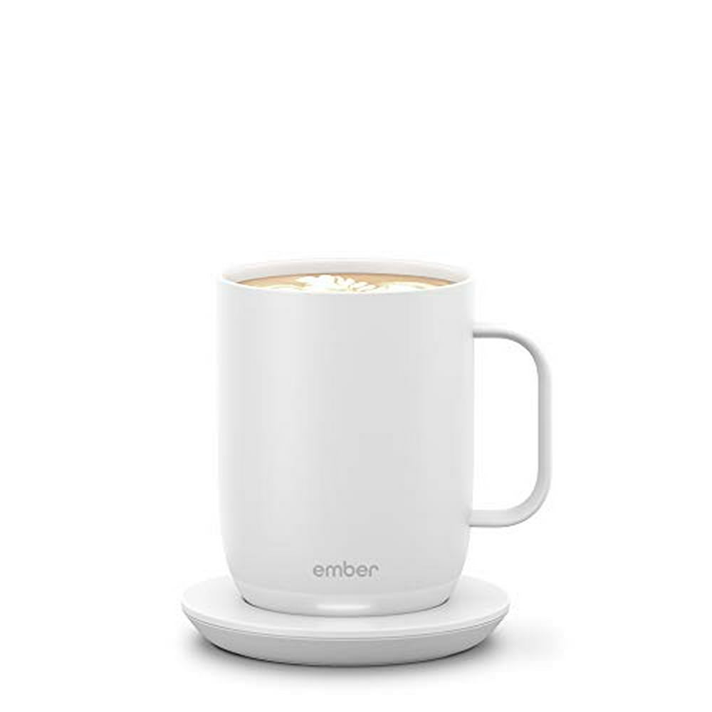 NEW Ember Temperature Control Smart Mug 2, 14 oz, White, 80 min. Battery Life App Controlled