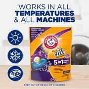 ARM & HAMMER Plus OxiClean With Odor Blasters Laundry Detergent, 5-IN-1 Power Paks, 72 Ct