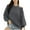 Gray, variant on Lovskoo Sweaters for Women Trendy Color Long Sleeve Pullove Shirt Sweater Tops Gray