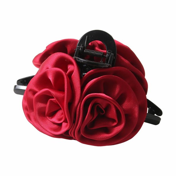 Hot6sl Ofertas Del Día Clip de Flor de Rosa, Gran Volumen, Horquilla de Múltiples Pinos, Horquilla, Retenedor de Horquilla, Pinza para El Cabello, Sentido Senior, Tiburones