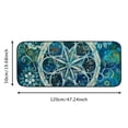 thumbnail image 5 of WERPE Flower Design Floor Mat Rug for Home Entrance Outside Entry, Anti-Slip and Durable, 19.68x39.37in/50x100cm, Burlap Felt Surface with Recycled Rubber Backing 19.68*47.24 in, 5 of 6