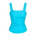 thumbnail image 1 of DGMIOCS Women's High Waisted Bikini Set Tummy Control Bikini Set Blue S, 1 of 3
