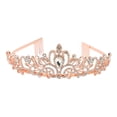 thumbnail image 2 of Wedding Crown, Bridal Crown Glittering Rhinestone Decoration Elegant  for Birthday, 2 of 7