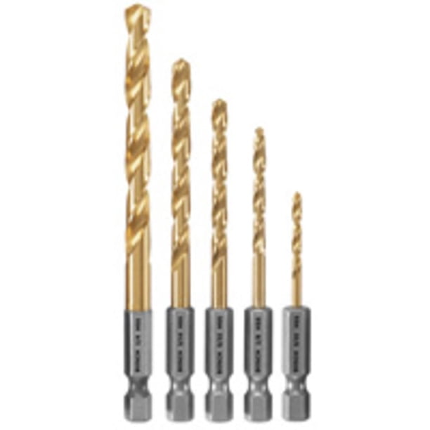 Juego de brocas Bosch TI5IM Impact Tough™ Titanium Nitrure