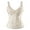 Beige-1, variant on VASLANDA Women's Gothic Jacquard Shoulder Straps Tank Overbust Corset Bustiers