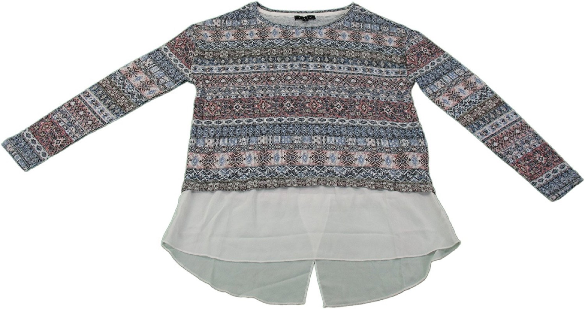 Kiara Kiara Womens Size XXLarge Light Sweater with Mock Undershirt