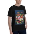 thumbnail image 2 of Bingfone Summer Birds And Flowers Men'S Loose Fit Short-Sleeve Pocket T-Shirt, 2 of 7