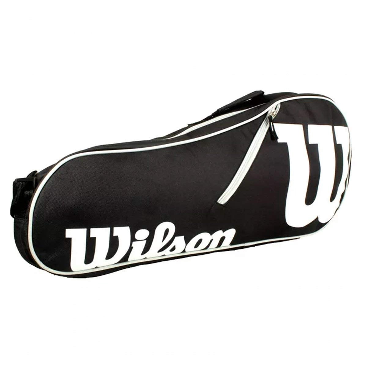 Wilson Advantage Team Triple Racket Bag - Holds up to 3 Rackets, Red/White