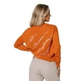 thumbnail image 2 of Women's Texas Orange Texas Longhorns Love Note Embroidered Pullover Sweater, 2 of 4