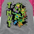 thumbnail image 3 of Teenage Mutant Ninja Turtles  - Skateboards  - Toddler & Youth Girls Raglan Graphic T-Shirt, 3 of 5
