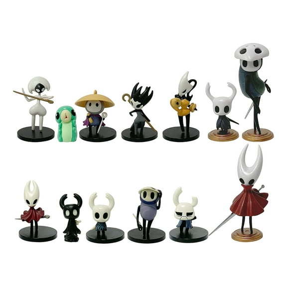 13PC Hollow-Knight: Silksong Game Character Collectible Figure Statue,Hollow-Knight Action Figure,a Gift for Game Fans and Friends