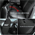 thumbnail image 2 of AOMSAZTO Car Seat Covers Custom Fit for Toyota Tacoma 2016-2023 Faux Leather Full Set Waterproof Seat Set Interior Accessories Breathable Cushion Protector Seat Cover Sets Dirt Resistant, 2 of 8