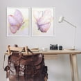 thumbnail image 6 of Stupell Industries Girls Glam Butterfly Wings Animals & Insects Painting White Framed Art Print Wall Art, 24 x 30, Set of 2, 6 of 9