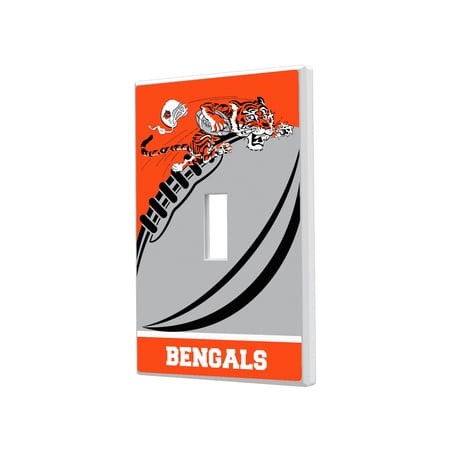 Cincinnati Bengals Passtime Design Single Toggle Lightswitch Plate