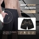 thumbnail image 2 of Shorts deportivos BOOJO, paquete de 5, para hombre, de baloncesto, con bolsillos con cierre, 2 of 5