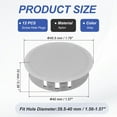 thumbnail image 2 of Uxcell Plastic Hole Plugs, Flush Type Round Plug Snap in Locking Covers Grey 40mm/1-9/16", 2 of 7