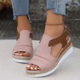 thumbnail image 1 of MKLEKYY Sandalias Flexi para Mujer, Sandalias Con Tira Trasera y Punta Abierta, Zapatos Bohemios para Vacaciones, Sandalias de Cuña, 1 of 4