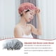 thumbnail image 5 of Jumpingount Capas de sombrero de dormir para mujer Gorros de pelo de ducha elásticos impermeables Cubierta de cabeza de niña multicolor gruesa para hotel Sombreros Gris Jumpingount AP010840-11B, 5 of 6