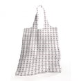 thumbnail image 2 of Geometric Reusable Market Bag, Starry Small Rhombuses and Twin Circles Shapes on Plain Background, Printed Foldable Bag for Shopping and Grocery Large Capacity, Dark Mauve and White, by Ambesonne, 2 of 4