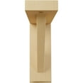 thumbnail image 2 of Ekena Millwork 2 1/2"W x 6 1/4"D x 7 1/2"H Traditional Shelf Bracket, Alder (4-Pack), 2 of 4