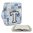 thumbnail image 2 of HELLHERO } Quilted Bible Cover, Zipper Handle & Pocket Bible Cover Bag Polyester Fabric Bible Cover Case for School Daily Life, 2 of 9