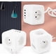 thumbnail image 1 of Regleta USB Cube con 3 enchufes y 3 puertos USB, regleta eléctrica con interruptor, toma USB adecuada para teléfono, almohadilla, regleta de pared para el hogar y la oficina, 1,5 m, negro, 1 of 5