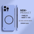 thumbnail image 3 of Ultra Thin Hard PC Magnetic Frameless Phone Case For Magsafe iPhone 15 14 Pro Max 13 12 Mini 11 Pro Max Matte Color Solid Cover, 3 of 5