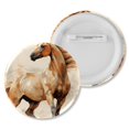 thumbnail image 2 of Horse Badges with Pins for Backpacks Parties Ties Hats Corporate Events Personalized Custom Photo Text Logo Button, 2 of 6